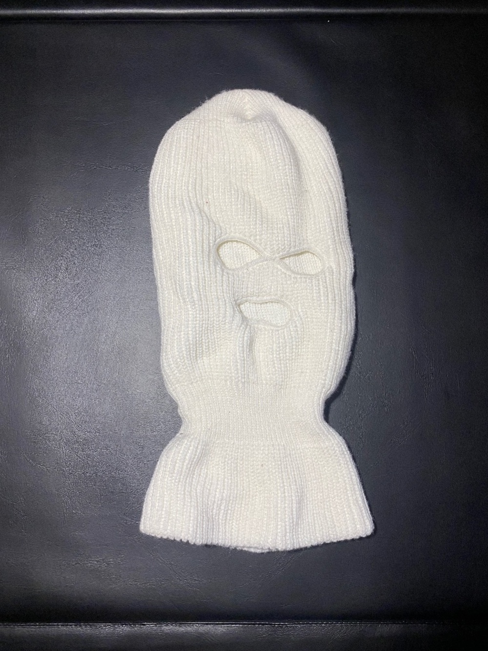 White Ski Mask/ Balaclava Universal Size Canadian Military Surplus Cold Weather